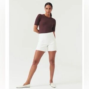 SPANX High Waist Cream Shorts